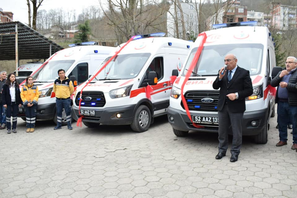 Ordu Tam Donanımlı 6 adet Yeni Ambulans Kazandı